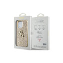 Guess GUHCP13XHG4SGD case for iPhone 13 Pro Max 6.7" - gold Glitter Script Big 4G