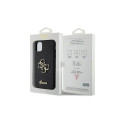 Guess GUHCN61HG4SGK case for iPhone 11 / Xr - black Glitter Script Big 4G