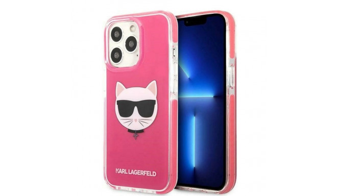 Etui Karl Lagerfeld Choupette Head na iPhone 13 Pro Max - fuksjowe
