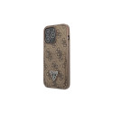 Guess 4G Triangle Logo Cardslot Case for iPhone 13 Pro / 13 - Brown