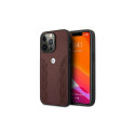 Etui BMW BMHCP13LRSPPR iPhone 13 Pro/13 6,1" czerwony/red hardcase Leather Curve Perforate