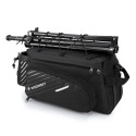 Wozinsky Bicycle Bike Pannier Bag Rear Trunk Bag with Shoulder Strap 9L black (WBB22BK)