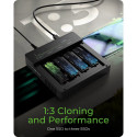 Raidsonic 4-Bays USB4 Duplicator (1:3 clone) for NVMe M.2 SSD | IB-4013MCL-C4