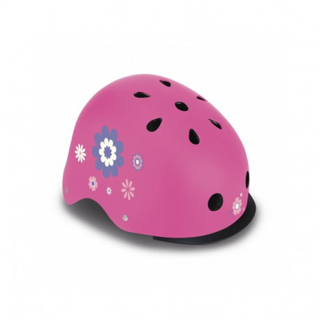 Globber Helmet Elite Lights Flowers 507-310 Pink