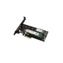 Axagon PCIe 3.0 x4 kontroller - NVMe M-key + SATA B-key (PCEM2-D)