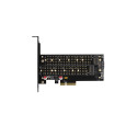 Axagon PCIe 3.0 x4 controller - NVMe M-key + SATA B-key (PCEM2-D)