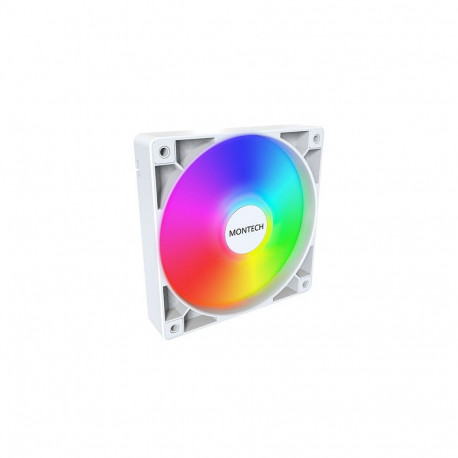 Fan Montech GF120 PWM ARGB, 3 pcs - 120mm, white