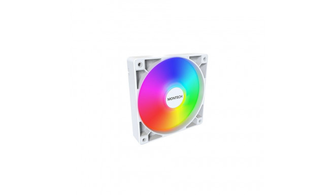 Fan Montech GF120 PWM ARGB, 3 pcs - 120mm, white