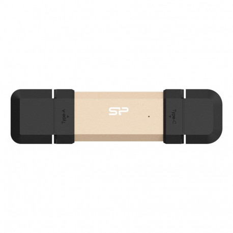 Silicon Power DS72 USB flash drive 500 GB USB Type-A / USB Type-C 3.2 Gen 2 (3.1 Gen 2) Gold