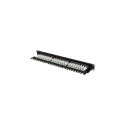 PATCH PANEL 24 PORT 1U 19" CAT.6A UTP WITH CABLE ORGANIZER BLACK LANBERG
