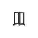 OPEN RACK 18U 600X800 BLACK LANBERG