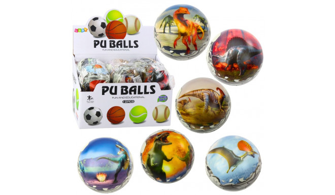 piankast dinoosaurustega pall 10 cm