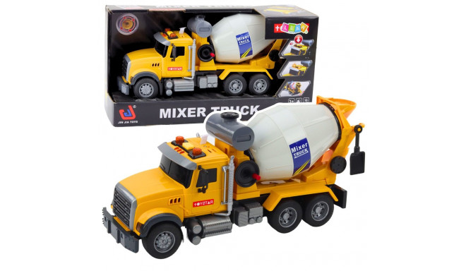 Ciężarówka Betoniarka Obrotowy Bęben Światła Dźwięki Żółta