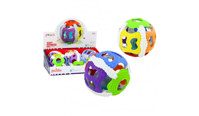 Piłeczka Sensoryczna Dla Niemowląt Gumowa Światłą Dźwięki Kolorowa