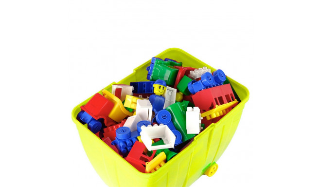 Kuferek Duży z Kolorowymi Klockami K2 280 Elementów Żółty