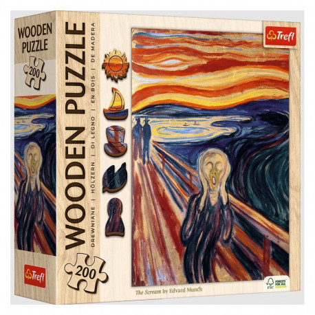 Puzzle - 200 Puzzle Drewniane - Krzyk - Trefl 20252