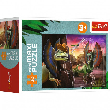 Puzzle - miniMaxi - 20 - Poznaj świat dinozaurów - Trefl 56036