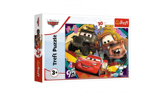 Puzzle - 30 - kiirustavad autod - Disney Cars 3 18293