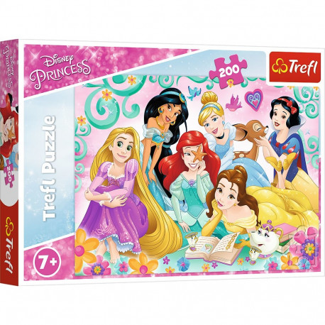 Puzzle - 200 - rõõmus printsesside maailm - Disney Princess - Trefl 13268