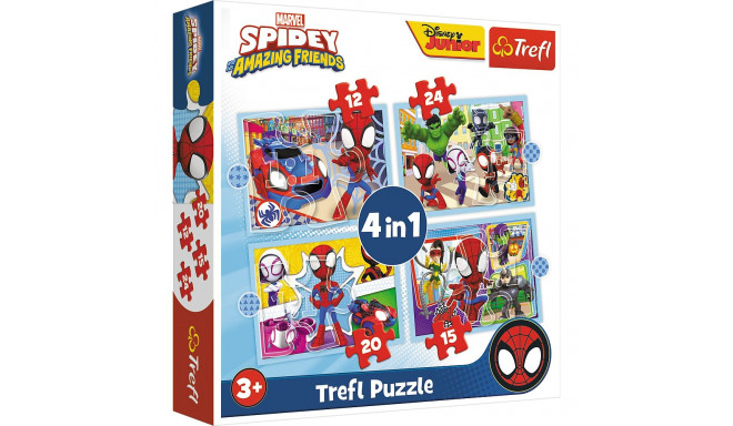 Puzzle - "4w1 (12, 15, 20, 24)" - Ekipa Spiday"a 34611
