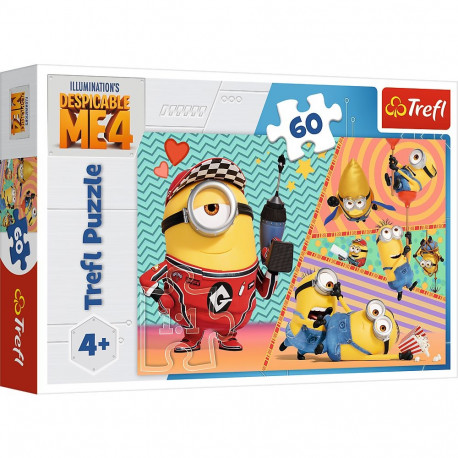 Puzzle - 60 - Gru ja minionid: varikatuse all - Trefl 17395