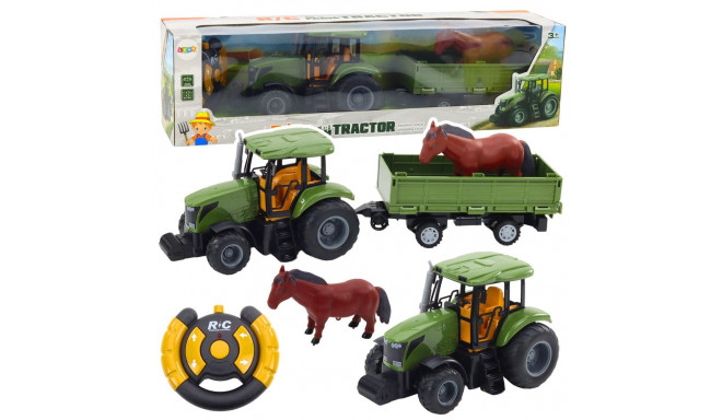 zestaw traktor haagise ja hobusega kaugjuhitav RC