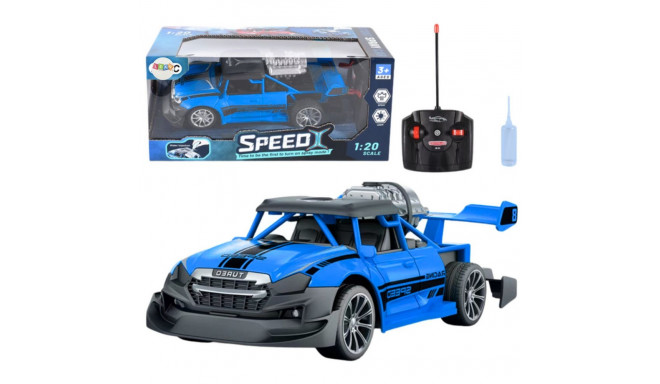 Samochód Zdalnie Sterowany RC 1:20 Światła Efekt Dymny Niebieski