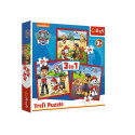 Puzzle - 3w1 - Wesołe pieski Paw Patrol - Viacom PAW Patrol 34867