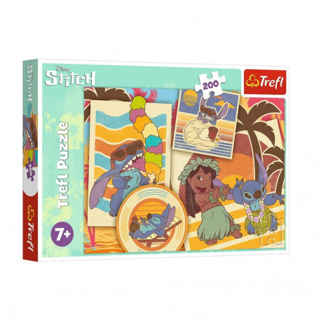 Puzzle - 200 - muusikaline maailm Lilo ja Stitch - Trefl 13304