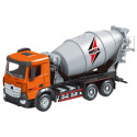 Betoniarka Pojazd Budowlany Metalowa Huina Pomarańczowa 1:50