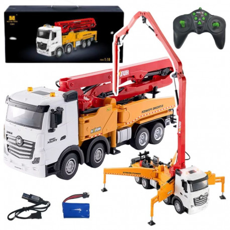 Huina betoonisegaja Pomogruszka RC 1:18, kollane