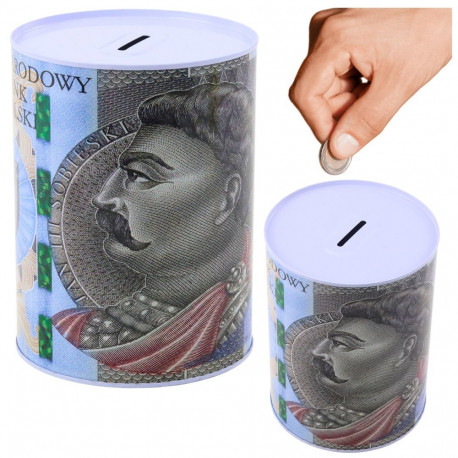 skarbonka metallist purk 500 złoty 16x12cm