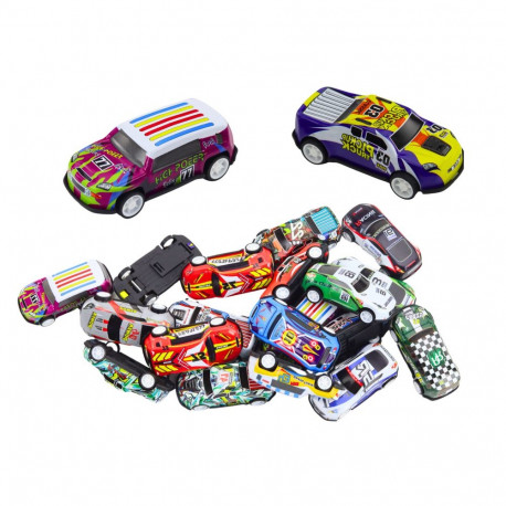 Zestaw Resoraków Autek W Walizce 25 Sztuk Mata z Drogami