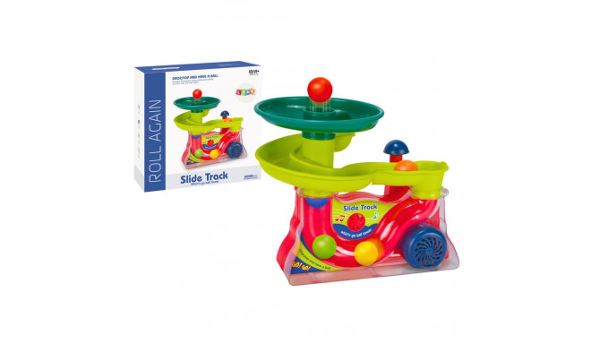 värviline helidega kuulide ja pallide liumägi