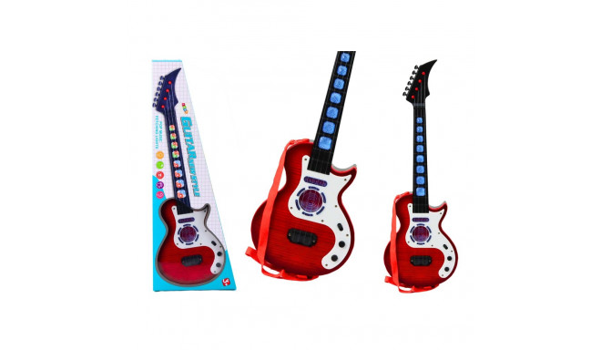 Gitara Elektryczna Dla Dzieci Światła Melodie Czerwona