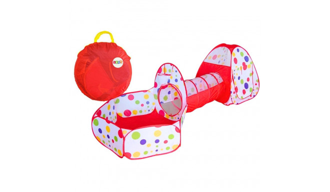 Plac Zabaw Dla Dzieci 3w1 Namiot Iglo Tunel Basen Kosz Na Piłki Czerwony