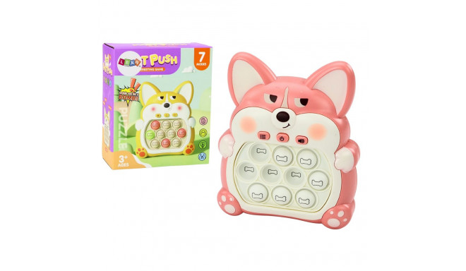Gra Zręcznościowa Konsola Pop-It Lisek 7 Trybów Gry Różowy Sensoryczna