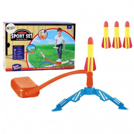 Wyrzutnia Rakiet Piankowych Pompka 3 Sztuki Żółty