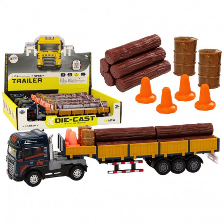 sinine puiduveok haagisega 1:24 palgid helid tuled