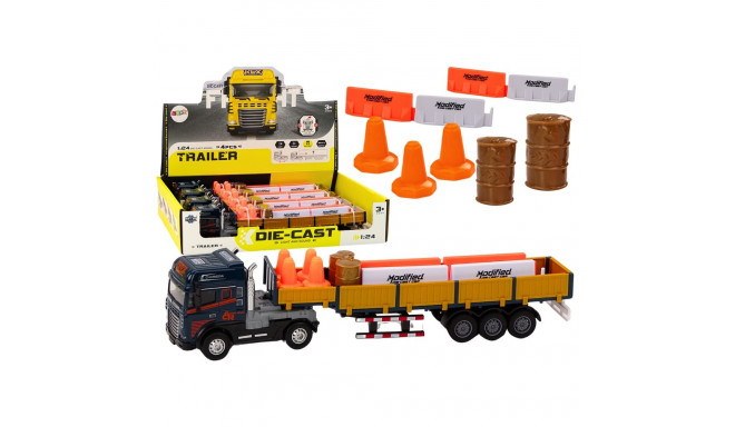 sinine veoauto haagisega 1:24 TIR auto tarvikud helid
