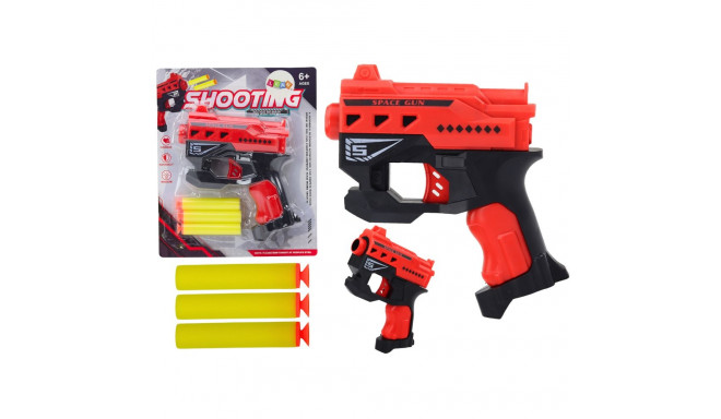 Mini Pistolet Na Strzałki Piankowe Z Przyssawkami Czerwony
