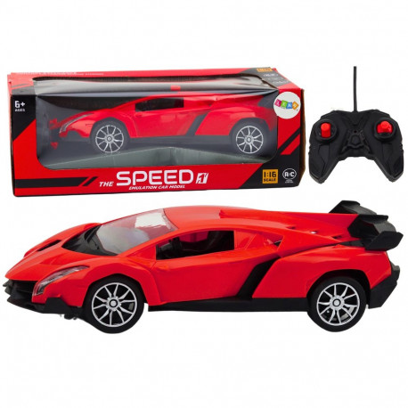 Samochód RC 1:16 Zdalnie Sterowany Sportowy Czerwone Auto