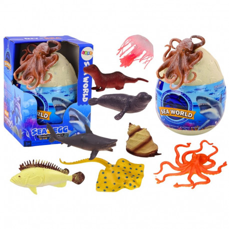 Jajo komplekt 26-osaline mereloomade ja -taimede figuuridega