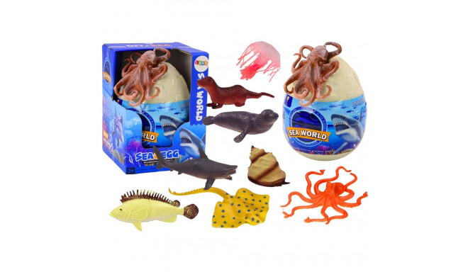 Jajo Z figurkami mereloomade taimed kaheksajalg 26 el