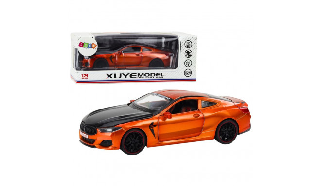 Auto Sportowe Metalowe Napęd Frykcyjny Otwierane Elementy 1:24 Pomarańczowe