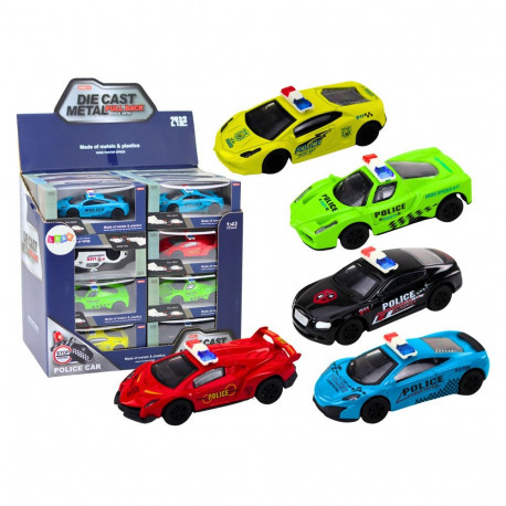 Autko Resorak Policyjny 1:43 Metalowy Napęd Gumowe Koła