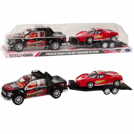 auto pickup z lawetaga haagisega auto sportlik maastik komplekt