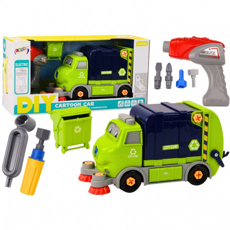 kokkupandav liigenduv DIY prügiveok tumesinine