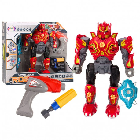 robot kokkupandav relv puur kruvikeeraja tuled heli punane