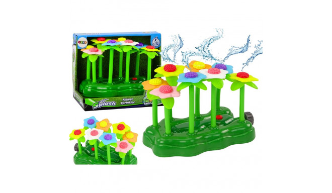 aiandusmänguasi veega lilledega sprinkler purskkaev lastele valgustusega